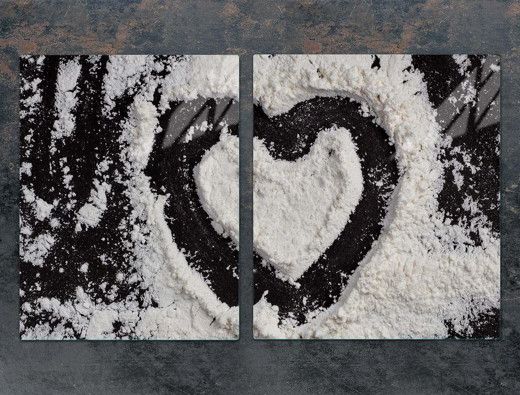 SZKLANA PŁYTA OCHRONNA NA KUCHENKĘ 85x52 SERCE