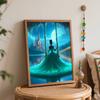 Disney animation digital oil painting princess castle diy handpainted coloring painting home decoration art supplies craft wall decor