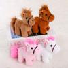 Turn Tail Cute Horse Plush Toy Kawaii Lifelike Animal Soft Horse Stuffed Doll Decor Friend Kid Birthday Gift