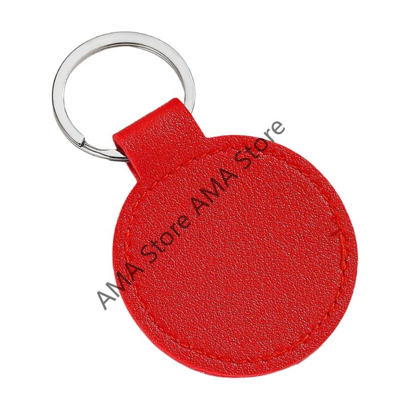X7JF PU Leather Keychain Metal Pendant For Car And Home Light Weight Secure Holder With Rustproof Design