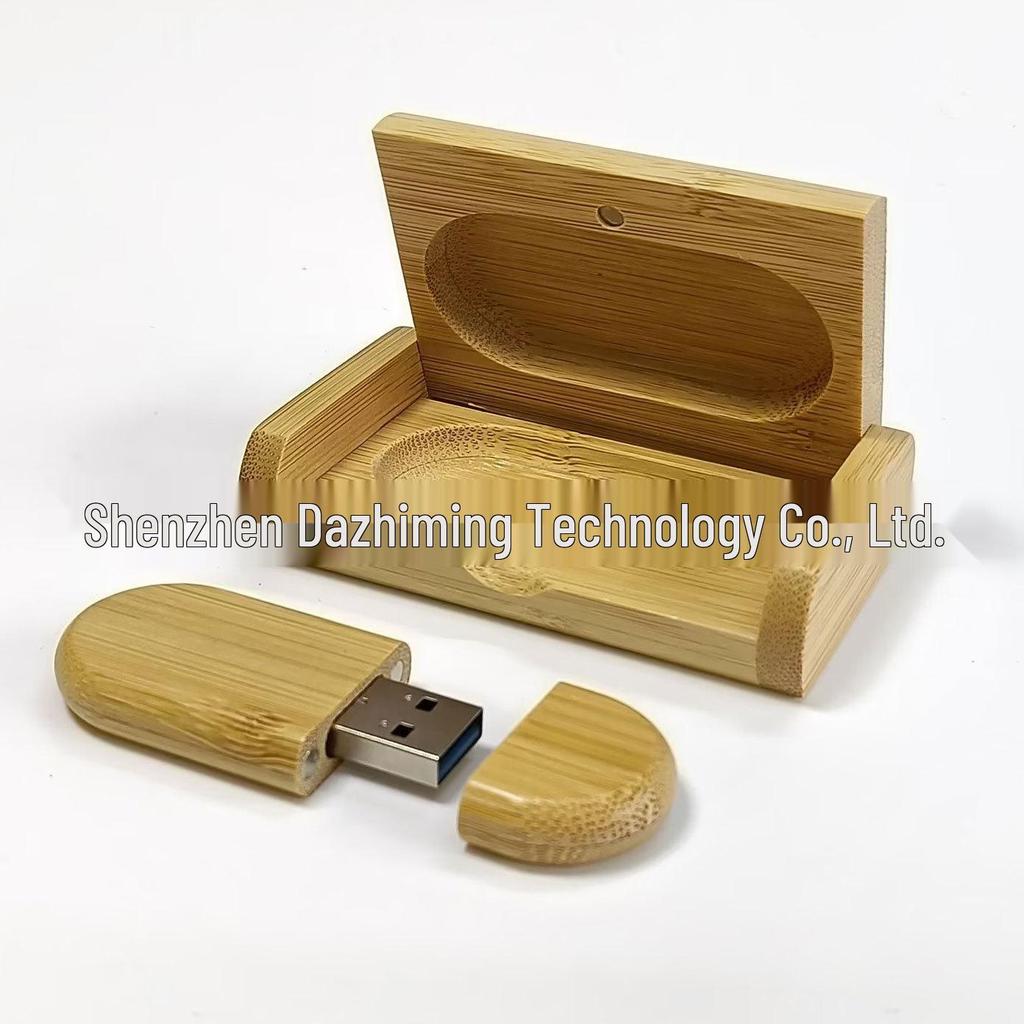 Bambus USB-Stick Set: Individuell mit Logo oder Schullogo lasergraviert - Perfekt für Hochzeiten und Fotografie-Geschenke
