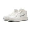 Li Ning Tianji HI Slip Resistant Cushioning Abrasion Resistant Mid top Skateboard Shoes Women's White Gray AGCV340-3