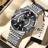 BINBOND Luminous Waterproof Reloj Auto Date Accurate Men's Watch Sturdy Stainless Steel Strap Quartz Wristwatches For Men Luxury