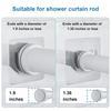 15 Pieces Shower Curtain Rod Hook Set Includes Large Small Size Strong Holds Without Damaging Wall Easy Mounted
