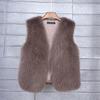 Autumn and winter imitation Tuscan environmentally friendly fur short vest artificial fur fox hair thermal vest women's coat