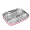 1.2L Insulated Lunch Box 4 Compartment Food Storage Container Cute Bento Lunch Box  For Office