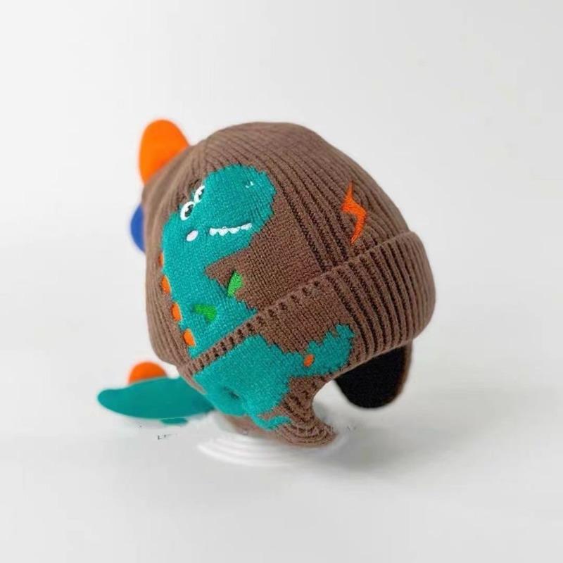 Kinderhüte Herbst und Winter Jungen niedlich super niedlich gestrickte Wollmütze Mädchen winddichte Ohrenschützer Baby verdickte warme Mütze