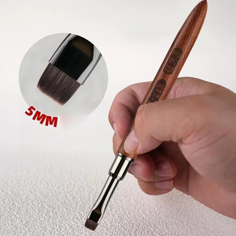 Wood Gel Painting Brush Nail Art for Gel Tip Extension Acrylic Builder Accessory Nail Art Brushes Manicure UV Gel Nails Brush