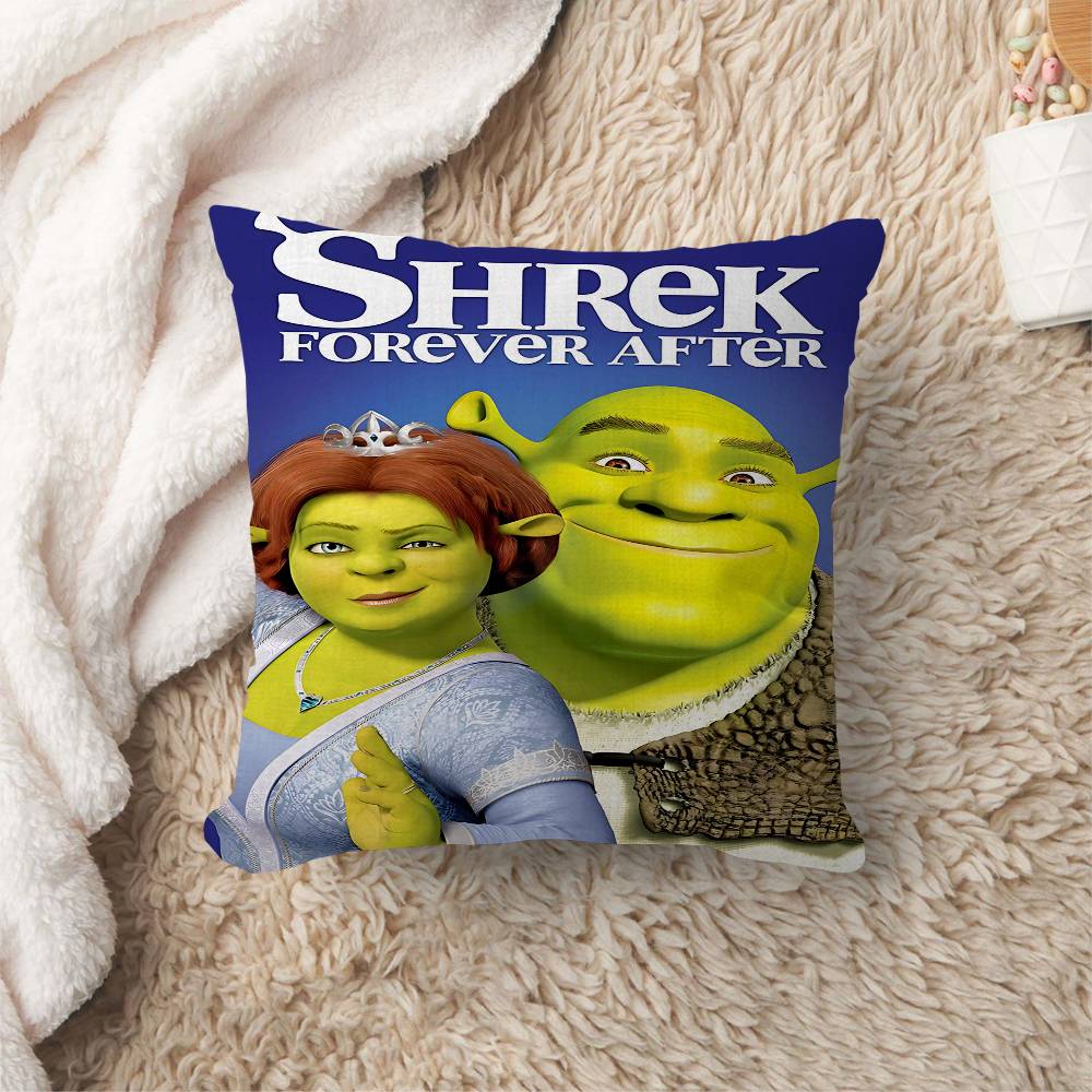 S-Shrek Movie Classic Stitch Lucky Dragon Pillow Cover Sofa Cushion Cover Home Room Decoration Children Gift