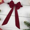 Christmas Bow Chair Back Cover Decoration Leaning Decorative Seat Red Ornament Christmas Chair Back Bows Decor 29.52x19.68in