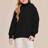 Girls' Oversized Hooded Sweatshirt Casual Long-Sleeve Drop-Shoulder Sweatshirt Top