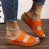 Women's Thick Soled Slippers with Round Toe Breathable Sandals