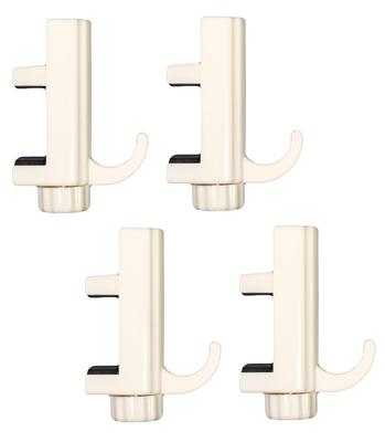 Set of Lintel Hooks for Indoor Fits Up To 40mm 2kg Weight Capacity Screw No Tools or Drilling Made of ABS by Mizukan Seirensho 4 Blinds, Thick, (Per