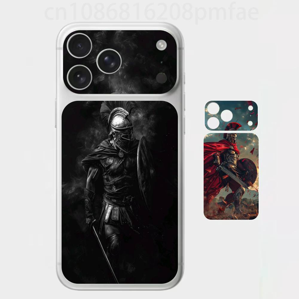 Cool Sparta Premium Skin Wrap for iPhone 17 Pro/Max, Back Frame Camera Protective Decal (Not Case)