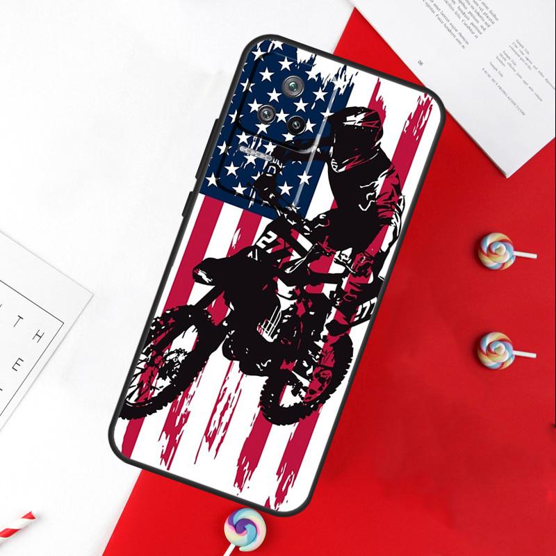 Moto Bike Motocross Cover For Xiaomi 13T 11T 12T 14T Pro 13 14 15 Ultra POCO X7 Pro X3 X5 X6 F5 F6 M6 Pro Case