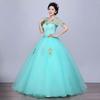 Vocal Dress Solo Performance Dress 1011 Autumn New Annual Meeting Studio Color Yarn Elegant Vocal Art Examination Dress