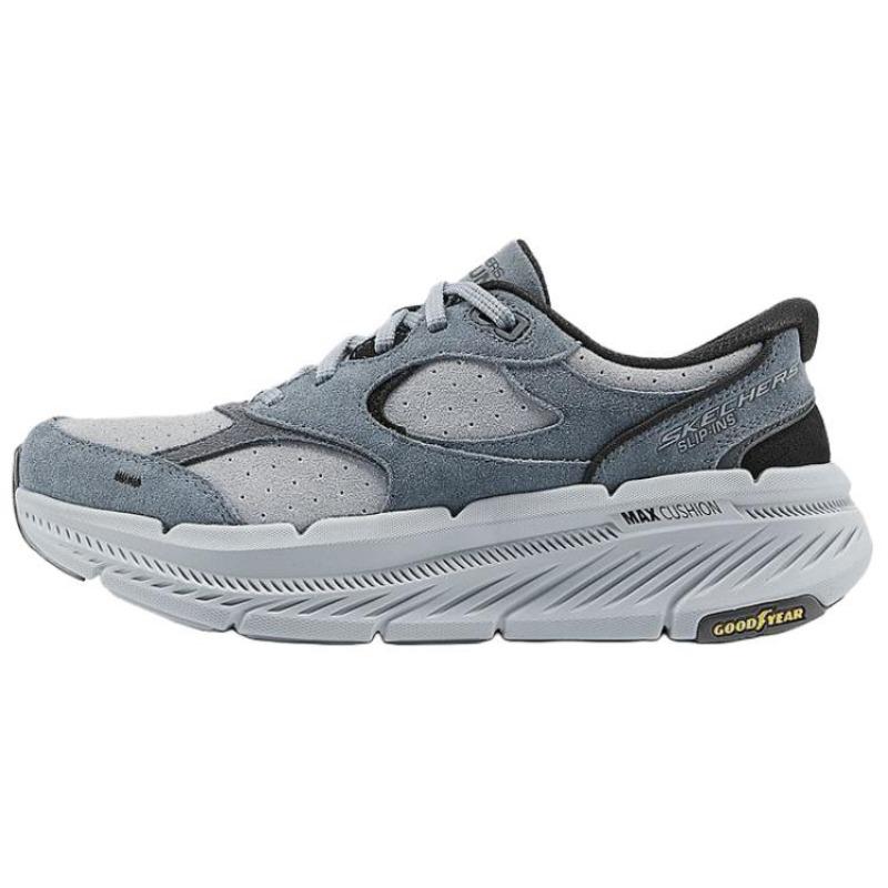 Skechers Slip-ins GOODYEAR Women Soft Cushion Anti-slip Running Shoes Gray 129712-GYBK 37