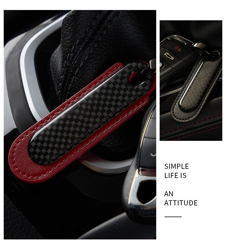 High Quality Carbon Fibre Car Keychain Keyring Gift Pendant For Honda Hornet 600 250 CB500X NC750X PCV Forza 125 CB650R CBR 954 SV0