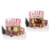 Xmas Music House Glowing Dining Car Music Box Desktop Decorative Ornament Tabletop Decor
