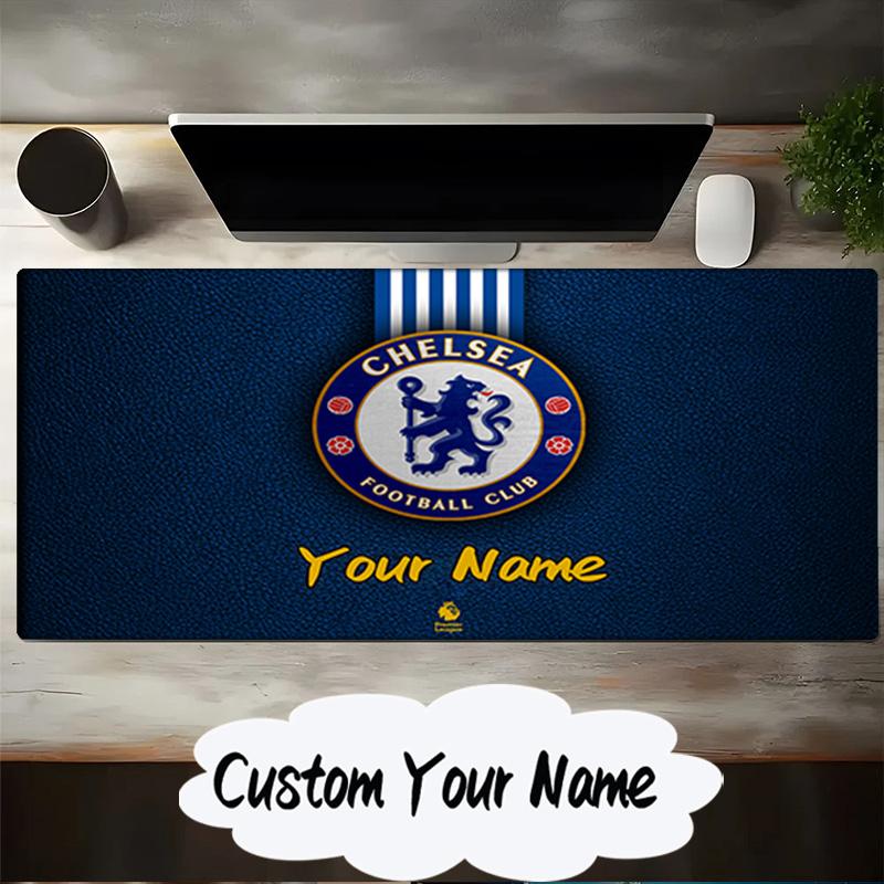Custom Name Mouse Pad Chelsea Back-to-back Champions Mouse Pad, Gaming Mouse Pad, Keyboard Pad, Desk Decor for Computer Notebook Fan Birthday Gift