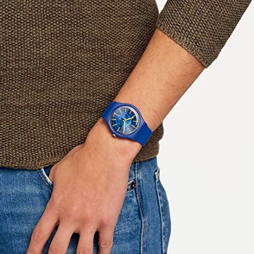 Swatch SUNBRUSH SKY New Gent SO29N101 Blue Wristwatch