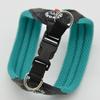 TRE PONTI Fibbia Soft Mesh Pastel Cushioned Breathable Dog Harness for Small Dogs (Size 1, Sea Blue)
