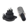 Battery Charger Port 3 Pin Inline Connector Jack Socket With Cap For Electric Scooter E-Wheelchair Microphone Connectors Adapter