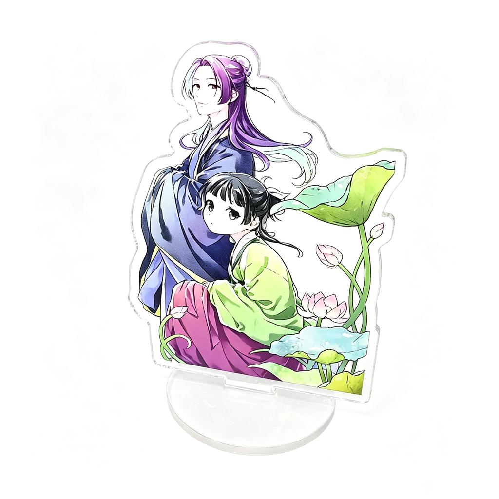 Kusuriya no Hitorigoto The Apothecary Diaries Acrylic Stand Maomao Jinshi Lotus Background Anime Desktop Standee Fans Decor Gift
