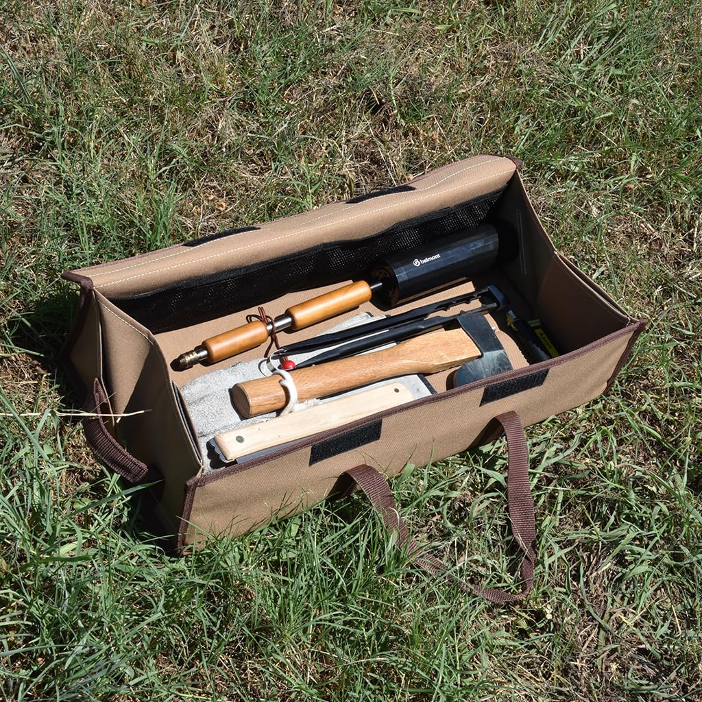 Wide Open Tool Bag M Olive Green Camping Outdoor Easy to take things out Touring Opens wide Compact [Belmont] BM-395