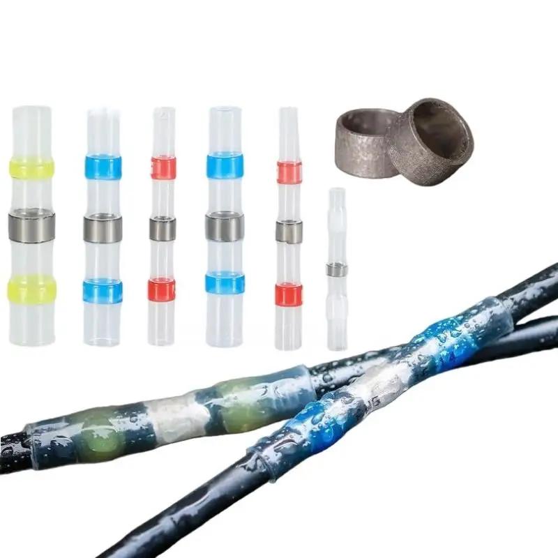 100Pcs Waterproof Heat Shrink Tube With Solder Insulation Wire Terminal Connector Heat Shrink Welding Ring Terminal