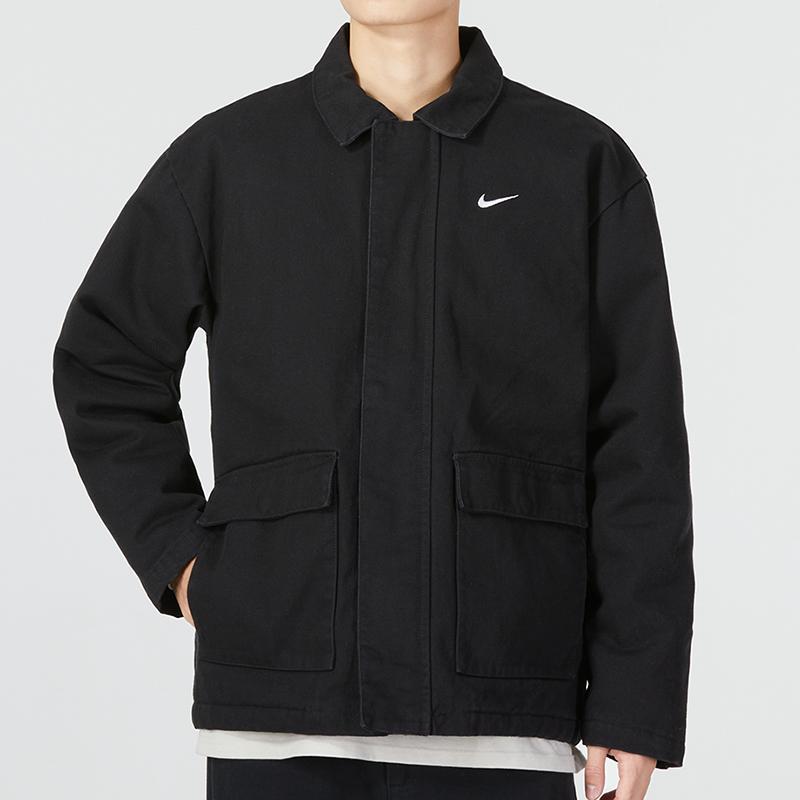 Nike Mens Filled Work Jacket with Embroidered Logo Men Outerwear Black DQ4939-010