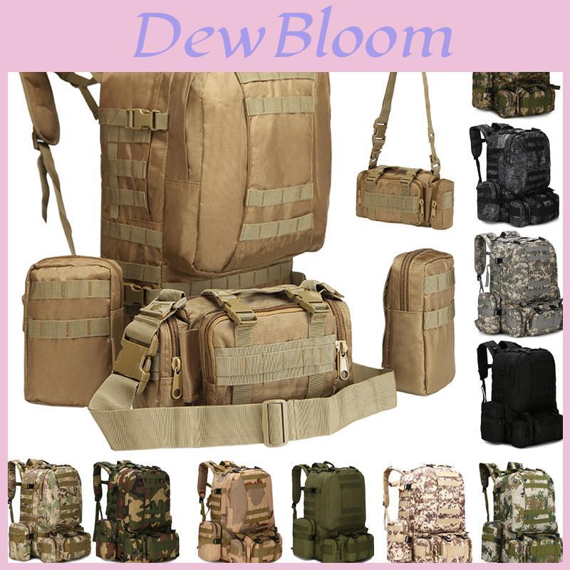 Large Capacity 65l Outdoor Military Tactical Sportbag With Multipockets And Breathable Padding Shoulder Straps