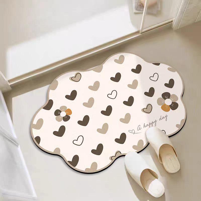 Badezimmer saugfähige Diatomeenerde Toiletten-Türvorleger Toiletten-Bodenmatte Toiletten-Teppich
