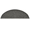 Step Mats 15 pcs 56 x 17 x 3 cm Dark Grey Semi Round