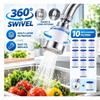 Filtre à Eau Universel pour Robinet Avec Rotation à 360 Degrés Et Filtration Efficace des Impuretés Parfait Pour la Cuisine Salle de Bain Usage Quotidien
