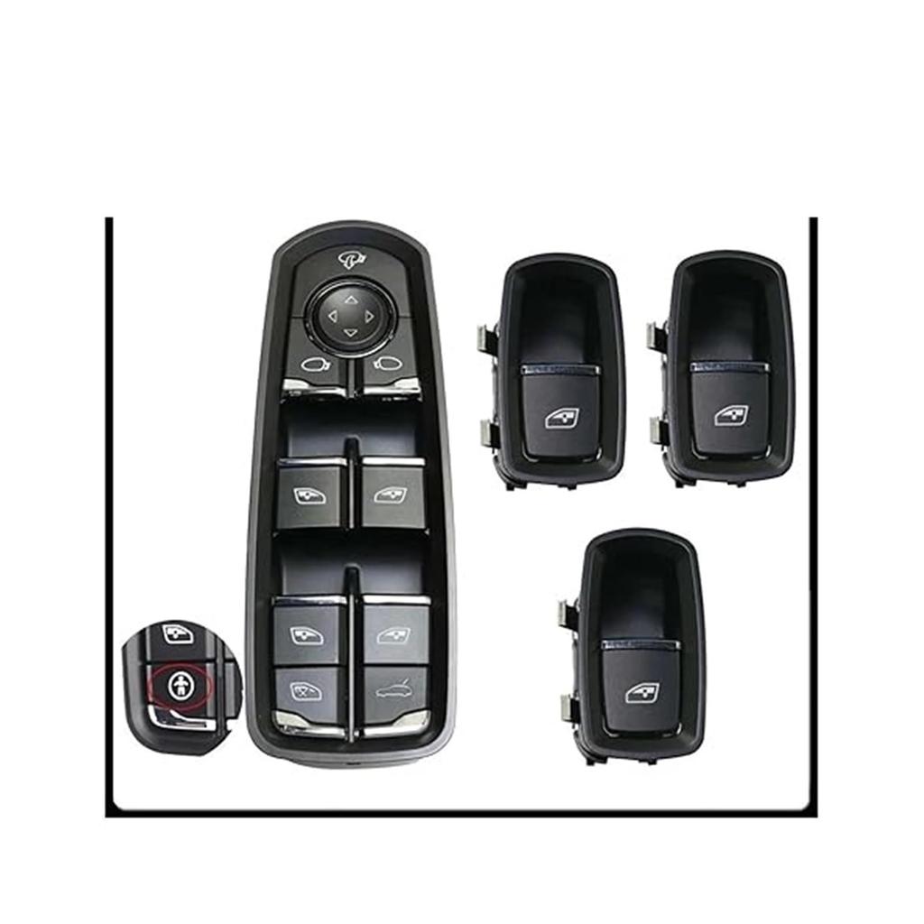 Power Window Switch for Panamera, Cayenne, Macan, Power Window Control Switch, Driver Side, Passenger Side Button with Child Lock
