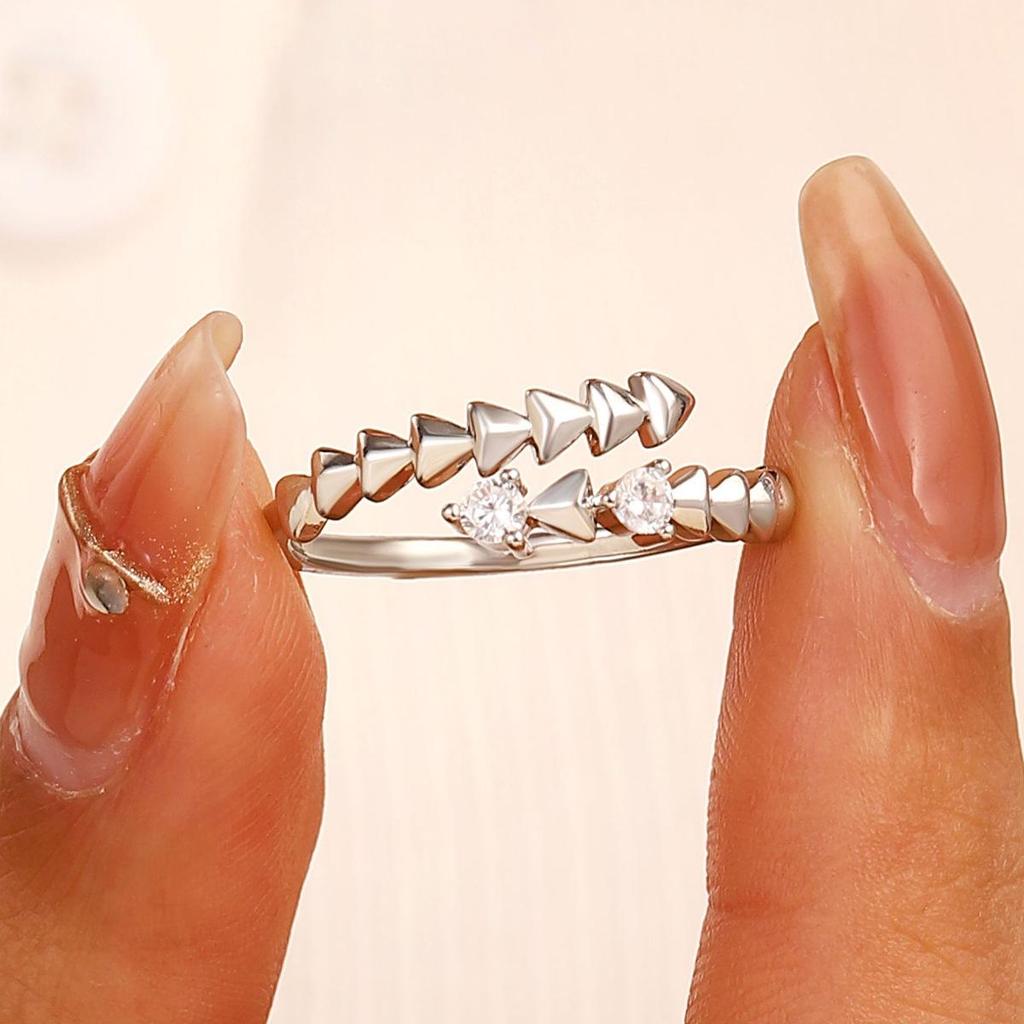 High-End Cross-Border Fashion Bow Ring for Women - European & American Style Open Index Finger Accessory