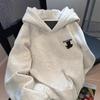American Streetwear Cat Print Hoodie Unisex Loose Fit Fall Thin Sweatshirt Plus Size Men Women