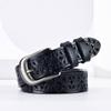 Ladies Belt Leather Hollow Cowhide Belt Fine Decorative Belt