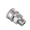 2PCS Pressure Washer Adapter 3/8 Inch BSP Male Thread Fitting Quick Connector