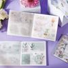 40Pcs/set Four-season Themed Dual-material Die-cut Flower Border Sticker Book DIY Junk Journal Scrapbooking Supplies Journaling Supplies