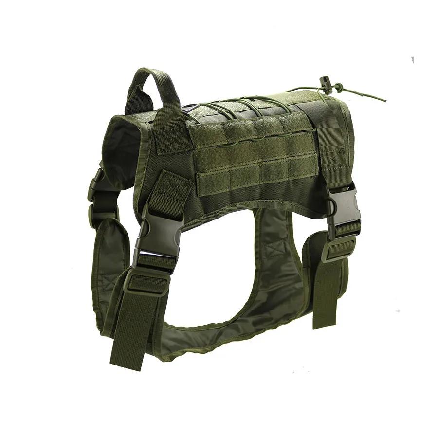 Outdoor Dog Vest Puppy Harness Tactical Training Dog Coat Medium Large Dogs Vests Chest Strap Bungee Leash Lead Training Running
