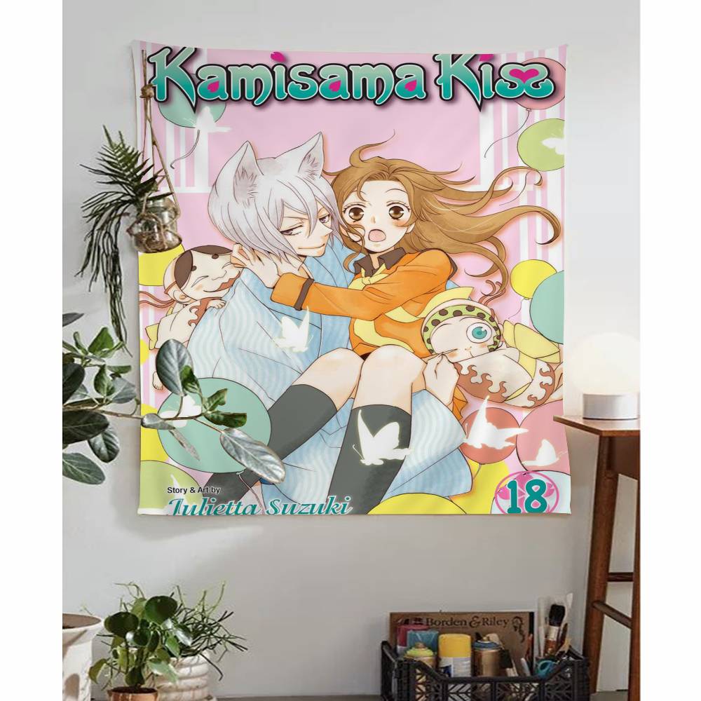 Anime KKamisama Kiss HajimemashitaMT Tapestry Art Printing Japanese Wall Tapestry Anime Wall Hanging Home Decor