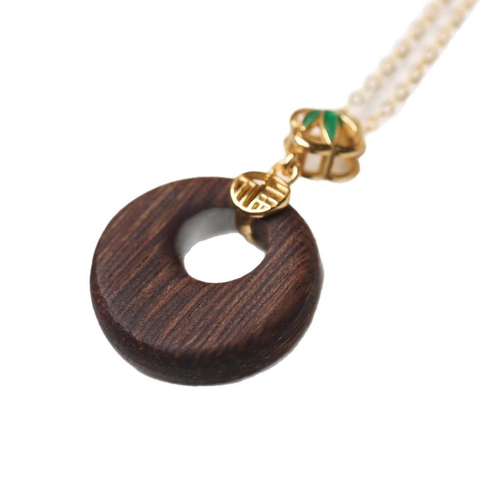 Agarwood Peace Buckle Pendant 19*5mm - Boost Video Traffic