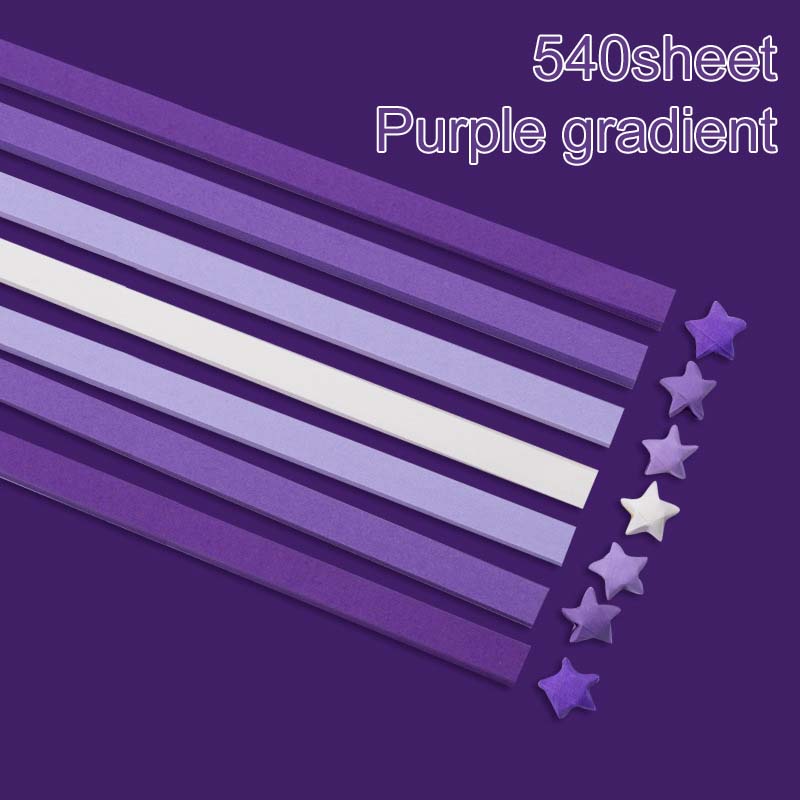 540 Sheets Double Sided Star Folding Strips Rainbow Gradient Origami Paper for Party Favors Festival Gathering Gifts TMZ