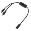 2-in-1 USB C To Multi Charging Cable USB C To Micro USB + Type C Charger Cable