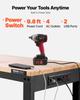 VEVOR Adjustable Workbench, 907 kg Capacity, 155 x 51 cm Heavy Duty Work Bench with 68.8-91.4 cm Height Adjustment