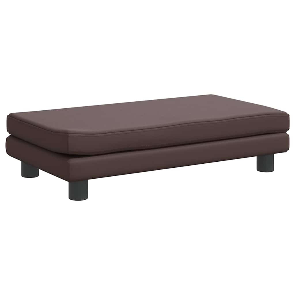 Vidaxl Dog Bed with Extension, Brown, 100X50X30 Cm, Eco-Leather