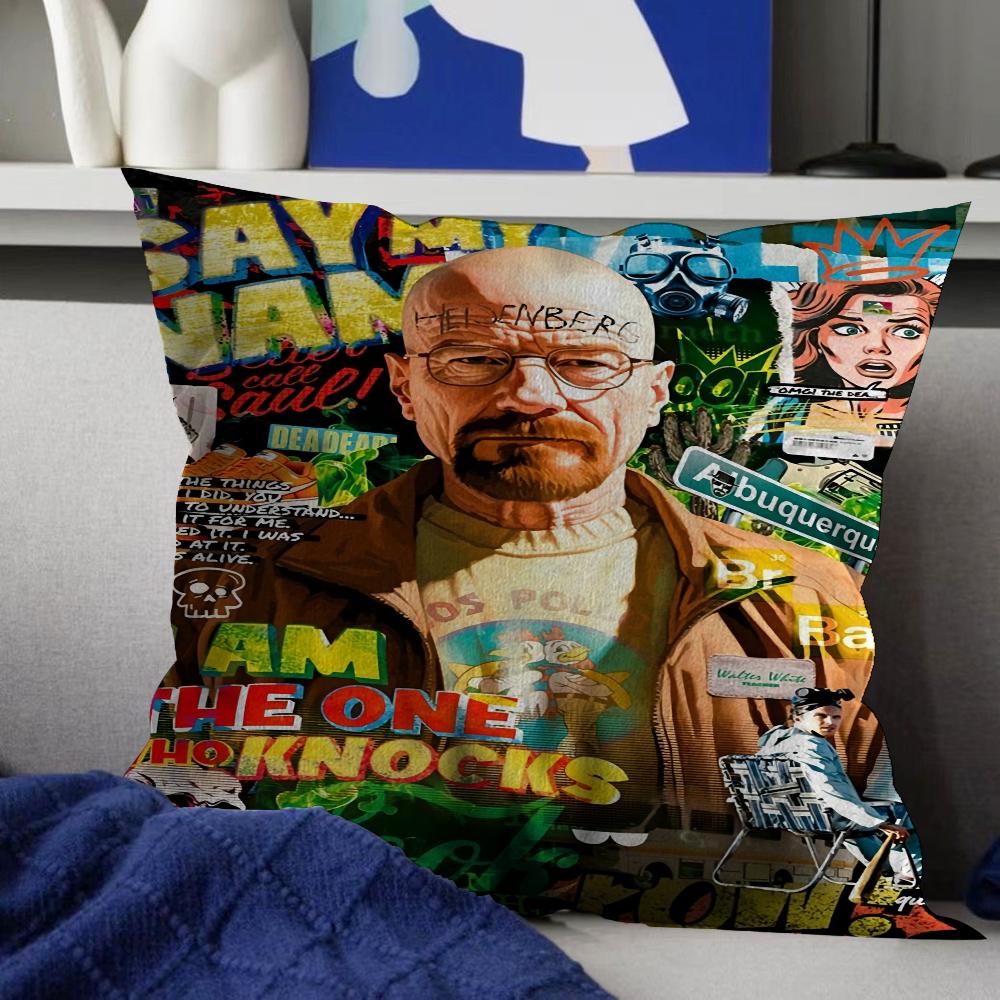 Breaking Bad Movie Office Cushion Pillowcase Car Cushion Cover45X45CM Lumbar Pillowcase Sofa Pillowcover
