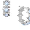 Vivienne Westwood Warwick Saturn Ring Earrings Women earrings Brass Blue Silver 6203007T-02P518